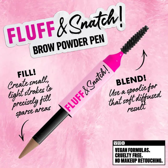 NYX Professional Makeup Fluff N Snatch Powder Pen Rich Auburn, wenkbrauwpen voor fluffy wenkbrauwen