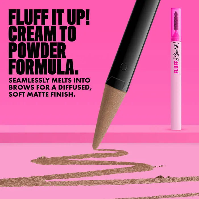 NYX Professional Makeup Fluff N Snatch Powder Pen Brunette, wenkbrauwpen voor fluffy wenkbrauwen