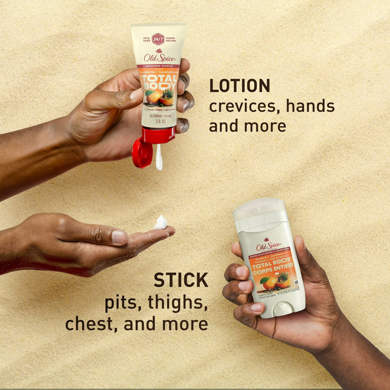 Old Spice Total Body Deodorant Mandarin And Sandalwood 10