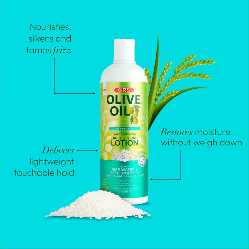 ORS Olive Oil Max Moisture Rice Water Styling Lotion