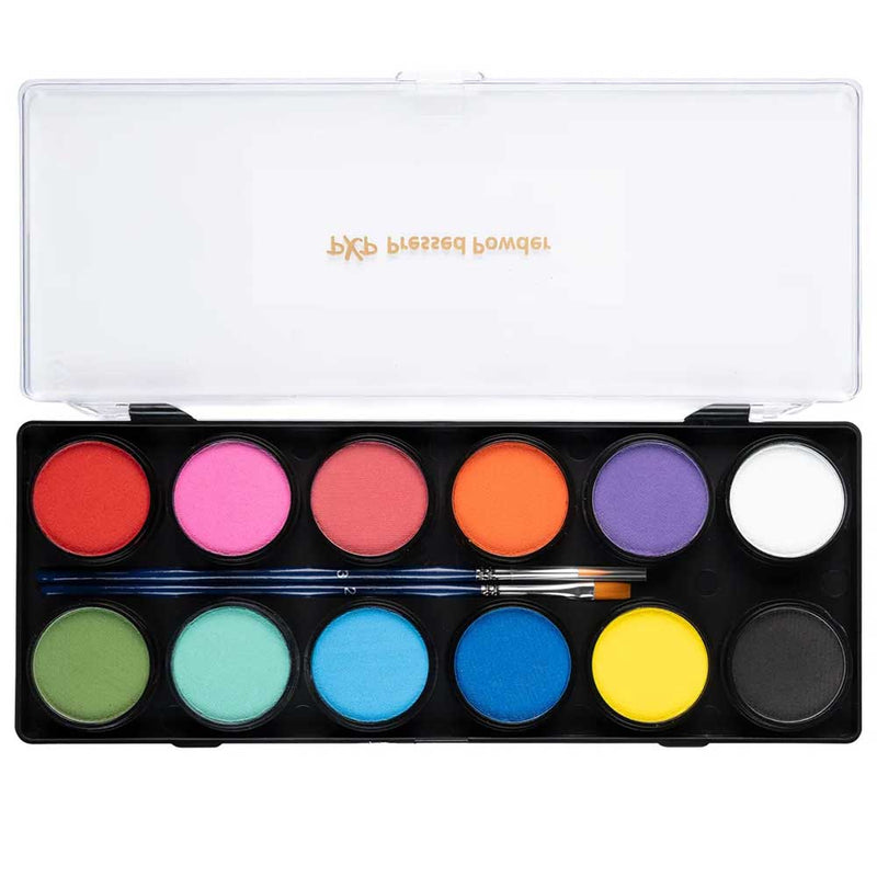 PXP Professional Colours Pressed Powder Matte Palette, 12 matte poeders voor gezicht en lichaam
