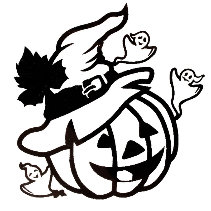 Quicktattoo Glitter Stencil Pumpkin