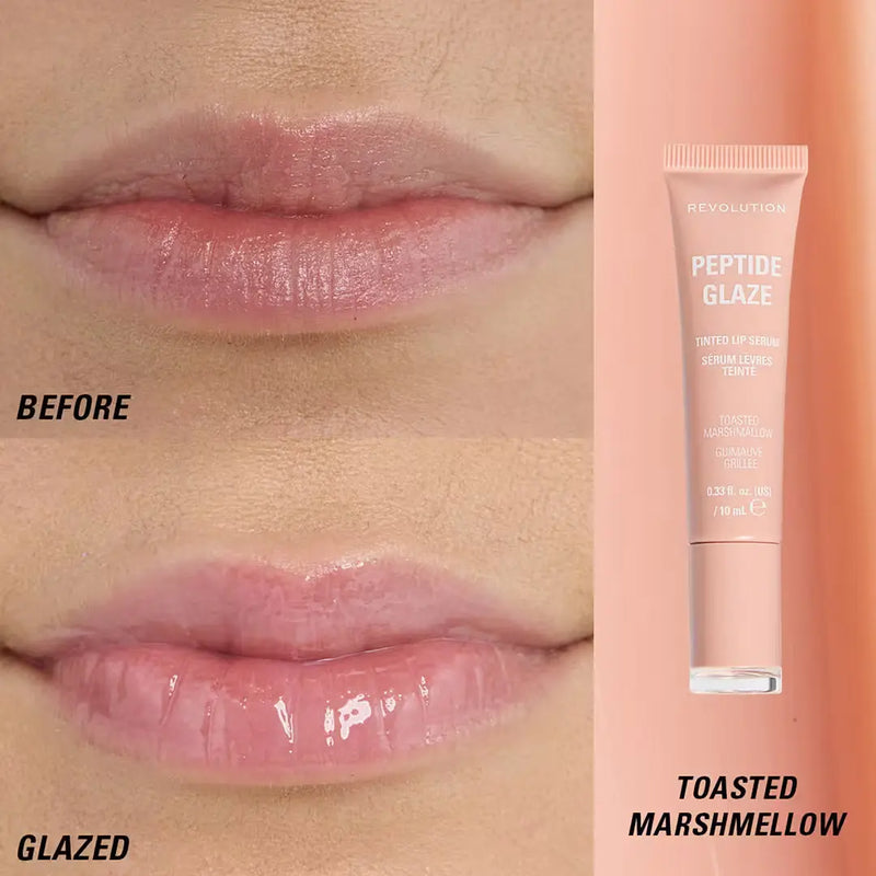 Revolution Peptide Glaze Tinted Lip Serum Toasted Marshmallow