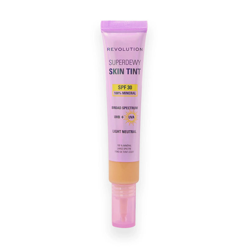 Revolution Superdewy SPF30 Skin Tint Light Neutral, lichte foundation met SPF30