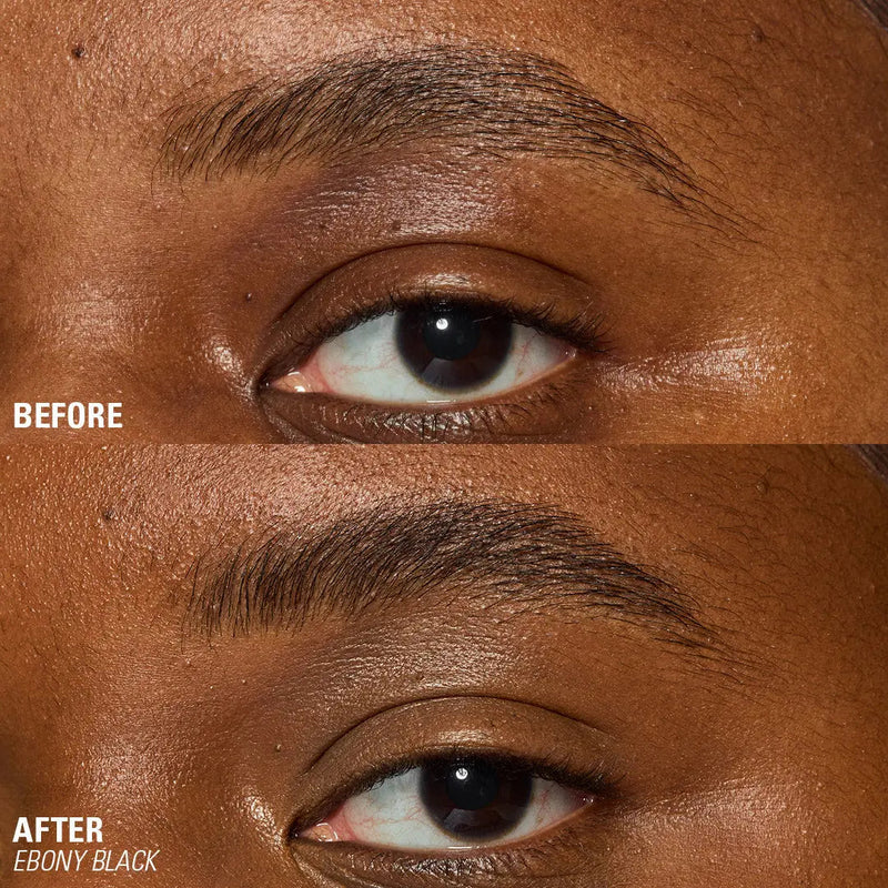 Revolution Wrap Brow Ebony Black, tubing wenkbrauwgel in de kleur zwart