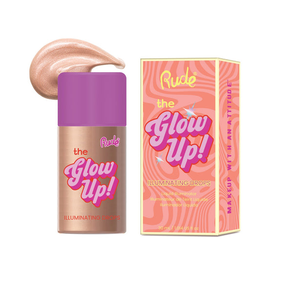Rude Cosmetics The Glow Up! Illuminating Drops, vloeibare highlighter voor een stralende gloed