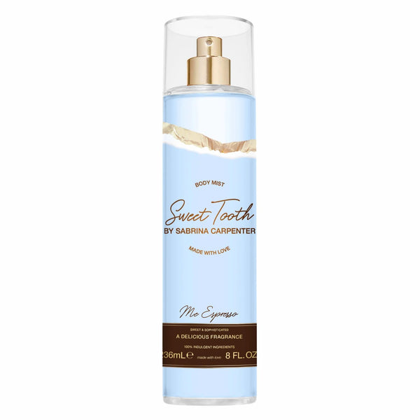 Sabrina Carpenter Sweet Tooth Me Espresso Body Mist, gourmand koffiegeur met bloemige noten