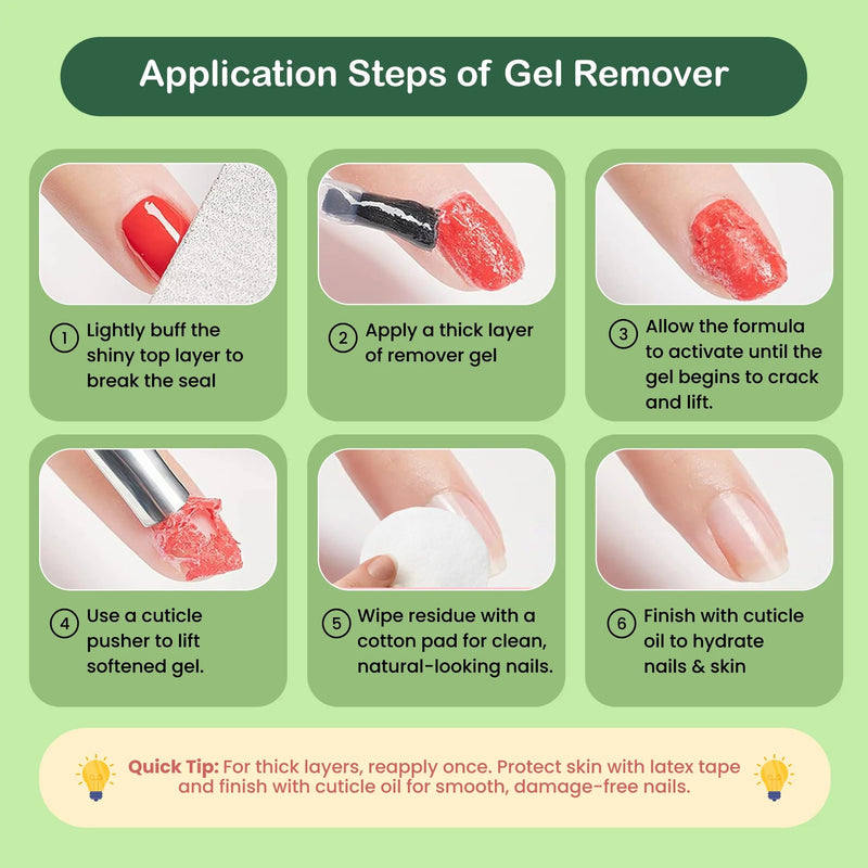 Secret Nails Gel Remover, acetonvrije gellak remover, foto 6 van 7