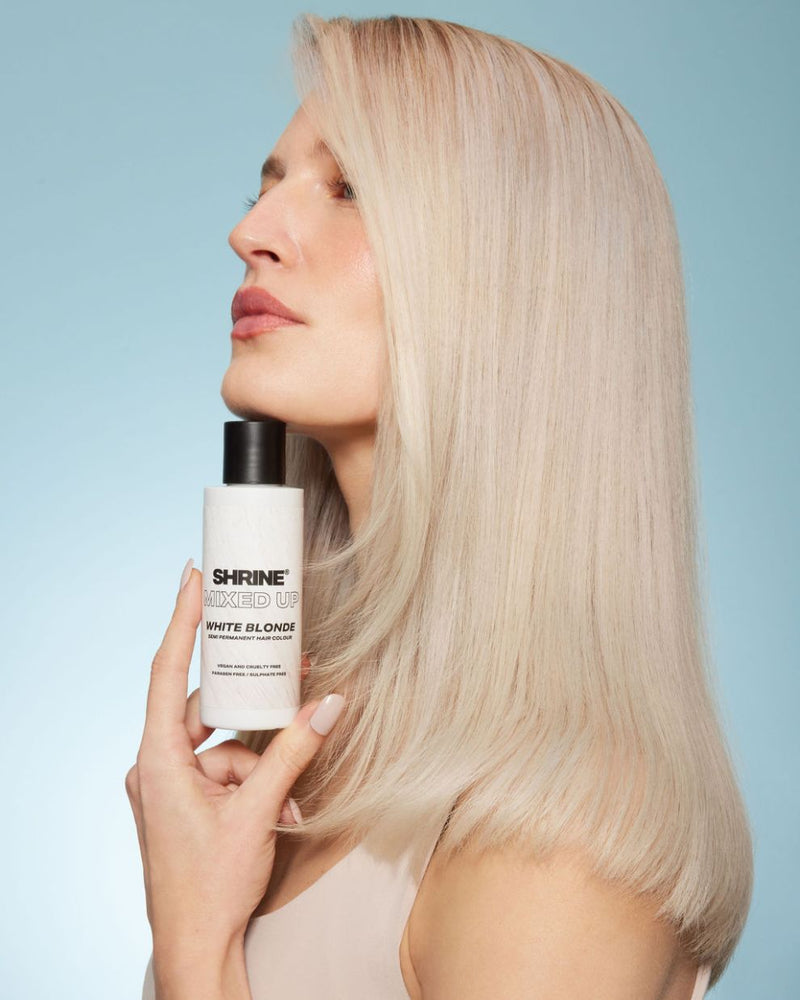 Shrine Mixed Up Semi Permanent Colour White Blonde 125 ml. 4