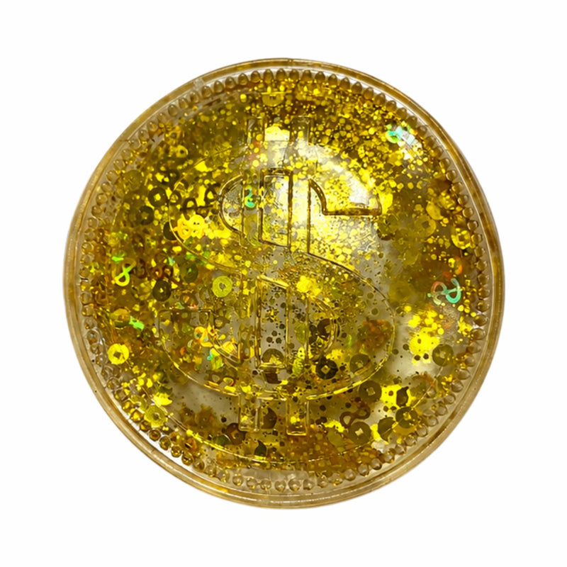 Squishy Gold Glitter Coin Sugar Squishy