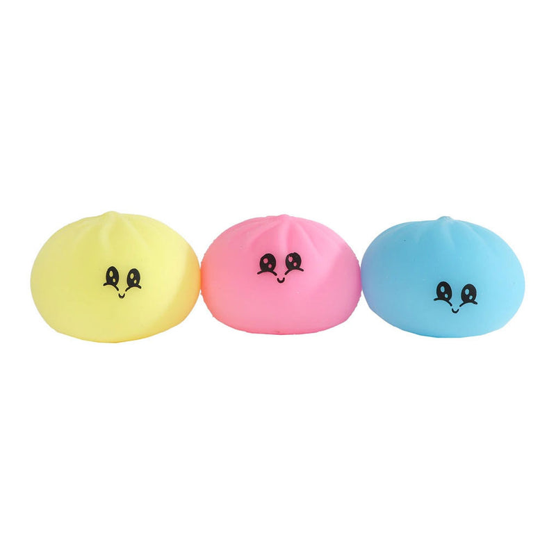 Squishy Kawaii Fidget Dumpling Mini 3 Pcs, set van 3 stressverlagende dumplings, foto 2 van 3