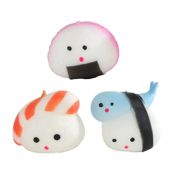Kawaii Sushi Squishy 3pcs van Boozyshop, zachte squishy om in te knijpen