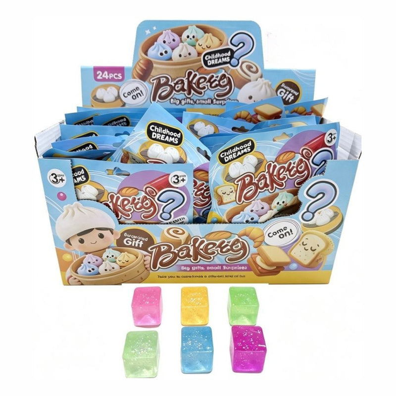 Squishy Mystery Bag Glitter Cubes 4pcs Per Bag 2