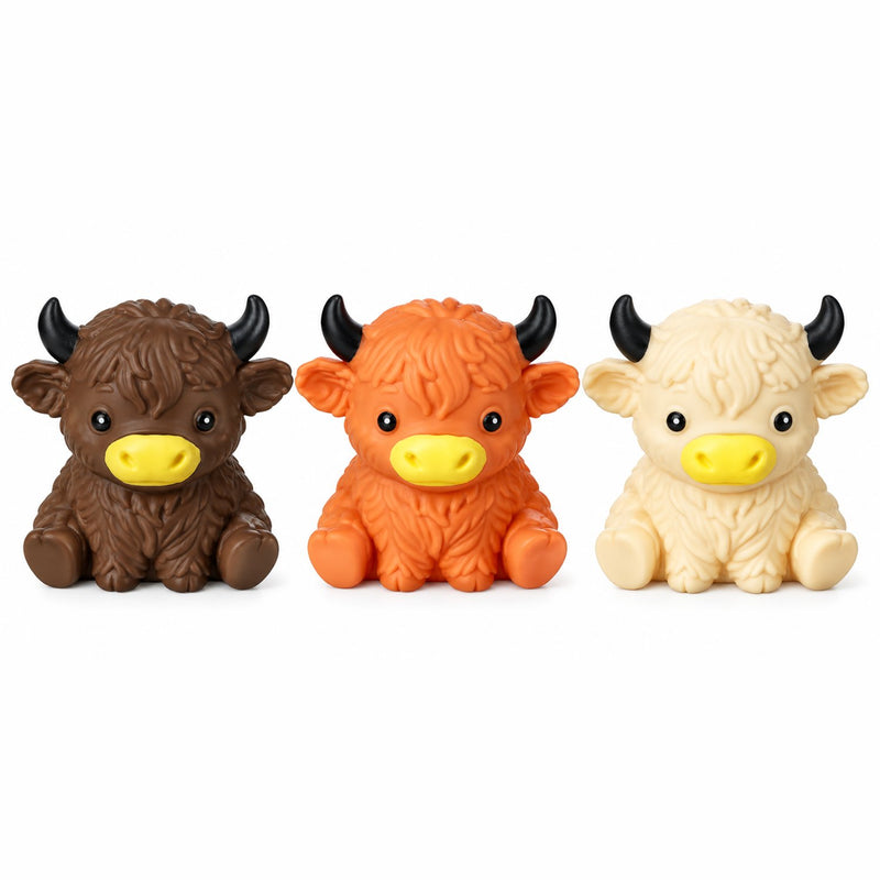 Squishy Mystery Highland Cow Squishy XL, verrassing squishy in de vorm van een hoogland koe