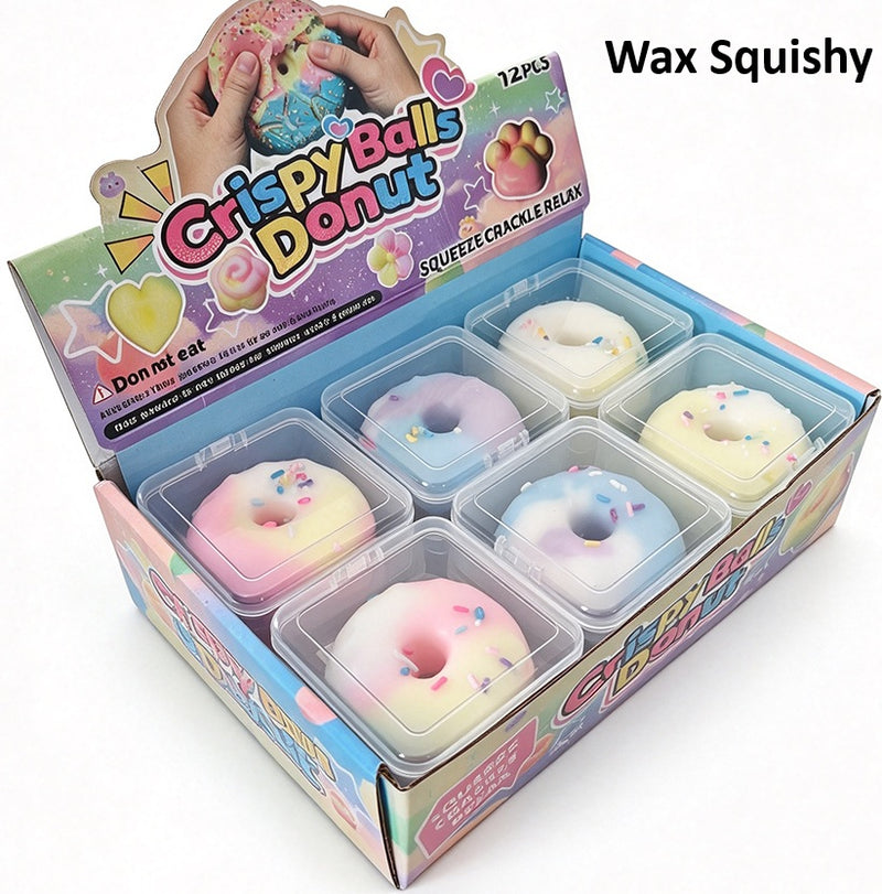 Squishy Mystery Pastel Wax Cracking Donut Squishy 2