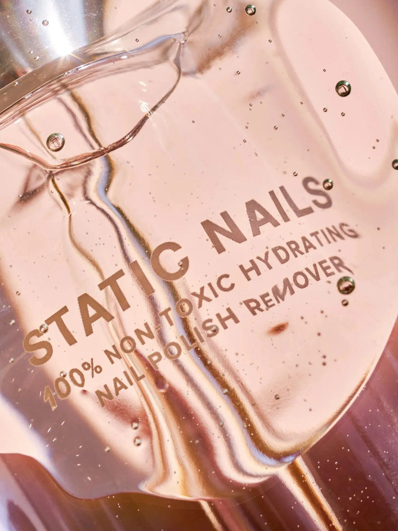 Static Nails 100% Non-Toxic, Odorless Polish & Pop-On Remover Clear