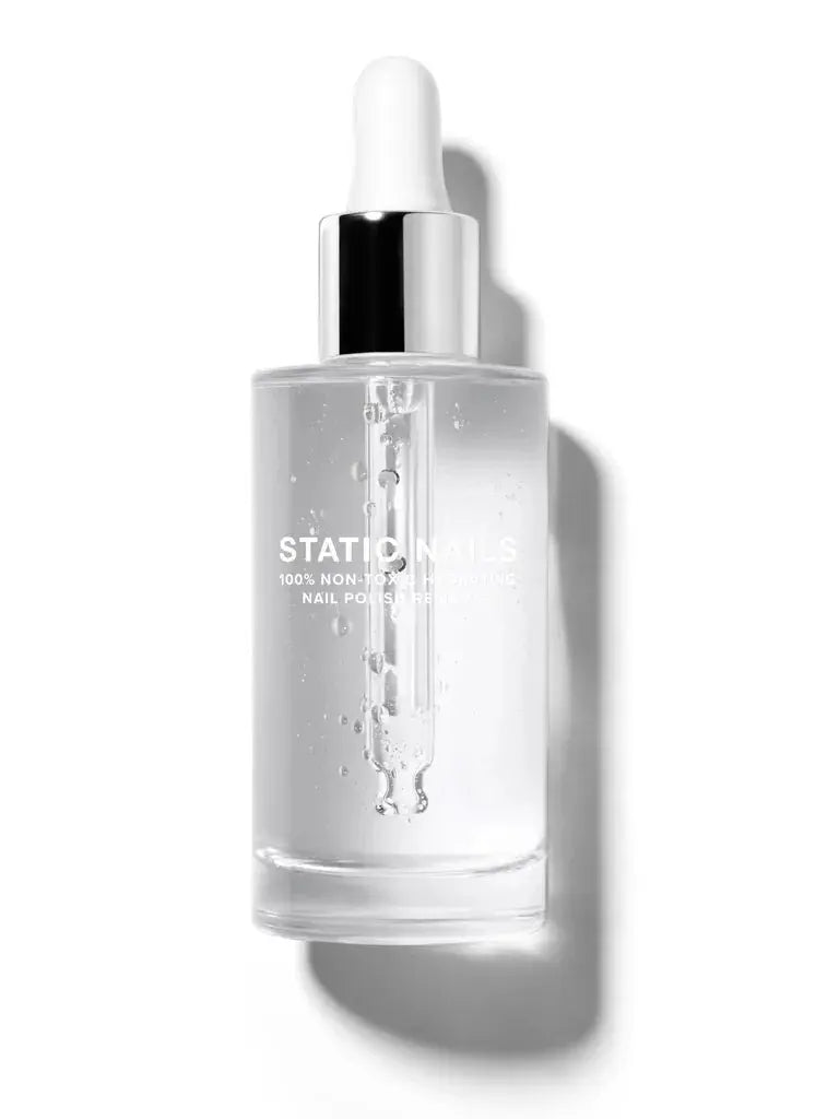 Static Nails 100% Non-Toxic, Odorless Polish & Pop-On Remover Clear