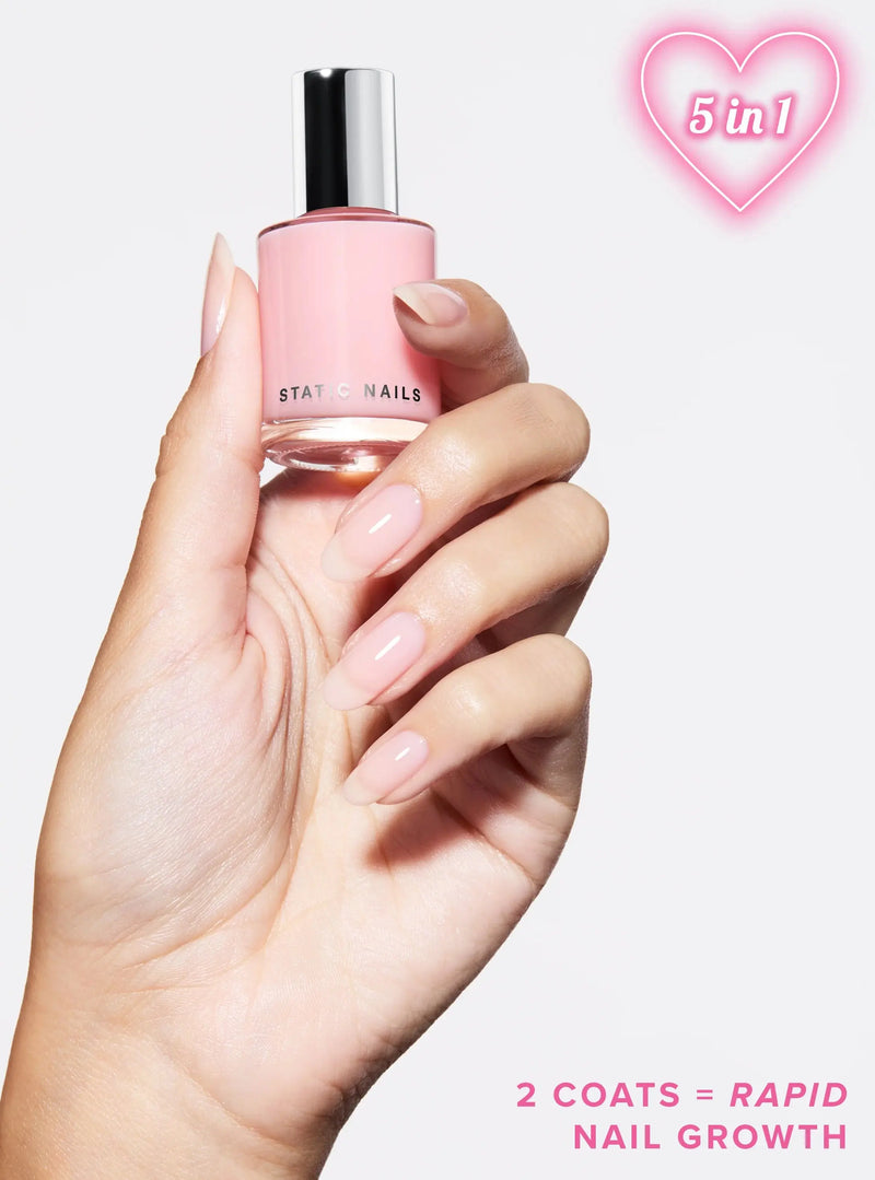 Static Nails Signature Pink 5-in-1 Rapid Growth Nail Treatment