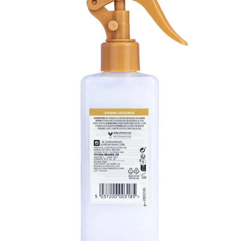 Sunday Rain Warm Vanilla Sugar Body Lotion Mist