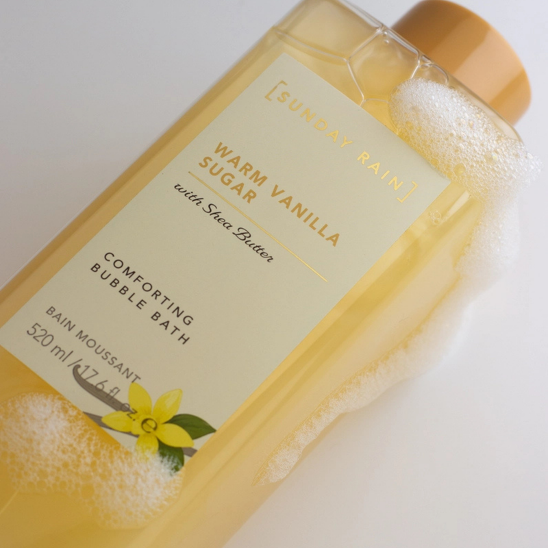 Sunday Rain Warm Vanilla Sugar Bubble Bath 520 ml.