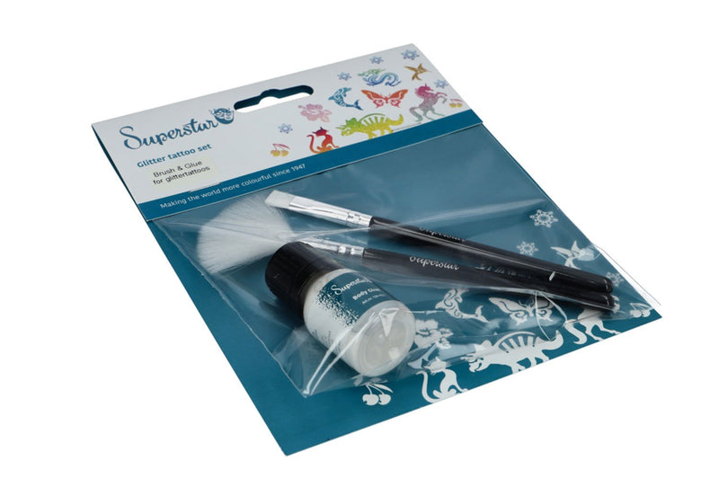 Superstar Brush & Glue Set For Glitter Tattoos