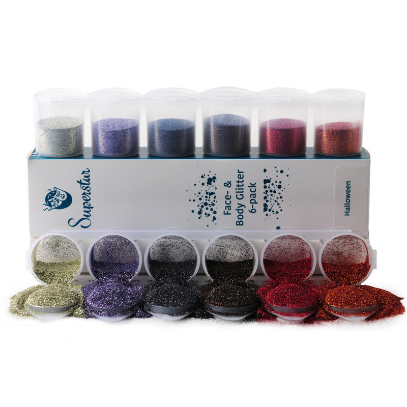 Superstar Halloween Fine Glitter Mix 6 Pack