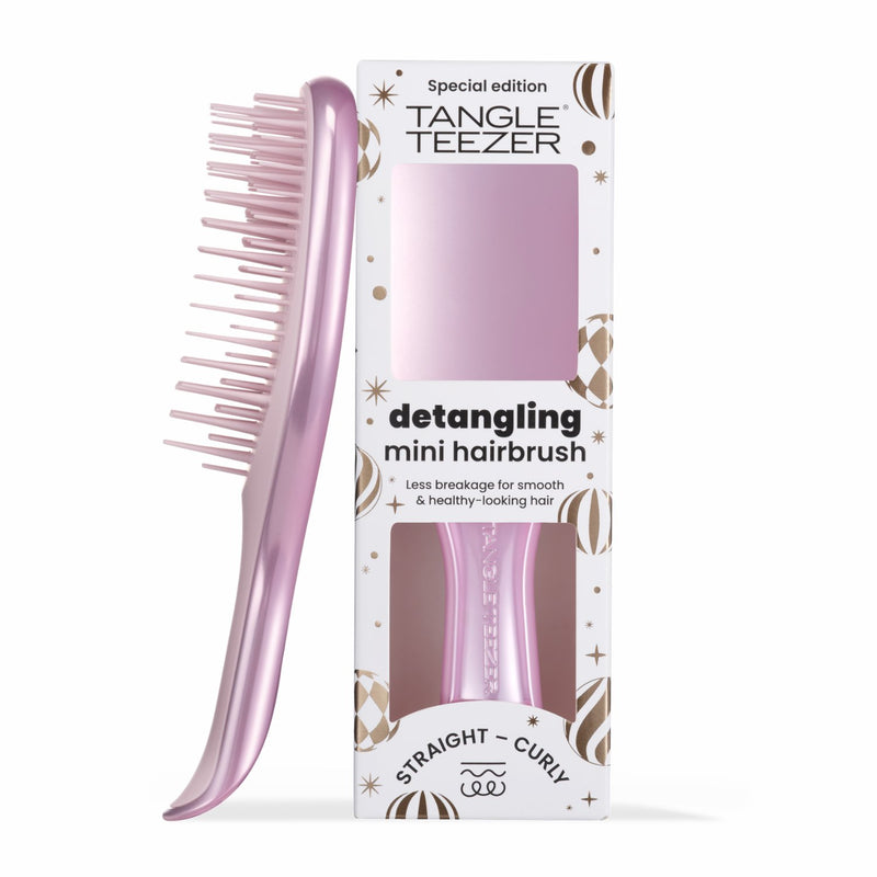 Tangle Teezer Ultimate Detangler Mini Chrome Satin Pink 3