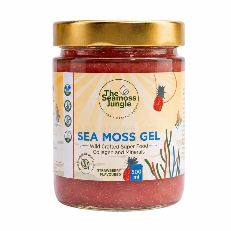 The Seamoss Jungle Sea Moss Gel Strawberry 500 ml.