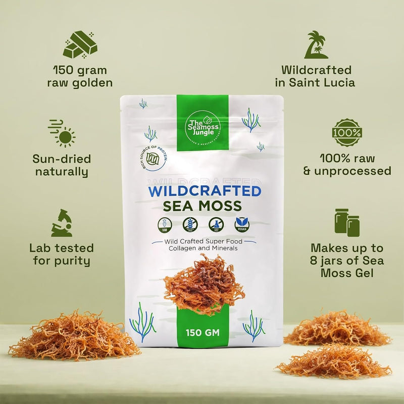The Seamoss Jungle Wildcrafted Sea Moss 150 gr.