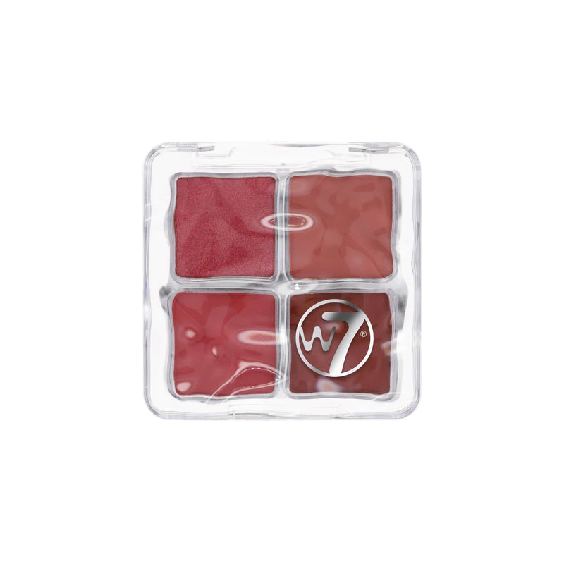 W7 Cosmetics Blur It Blush Palette Rose Veil, blush palette met vier roze tinten
