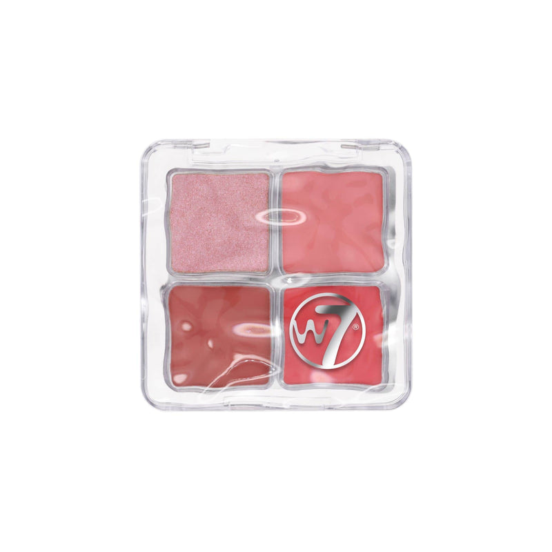 W7 Cosmetics Blur It Blush Palette Spiced Nectar, palette met vier tinten blush