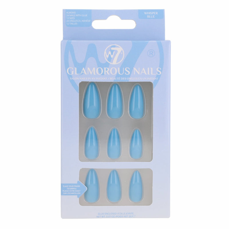 W7 Cosmetics Glamorous Nails Whisper Blue