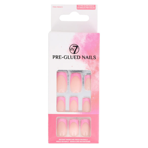 W7 Cosmetics Pre-glued Nails Pink French