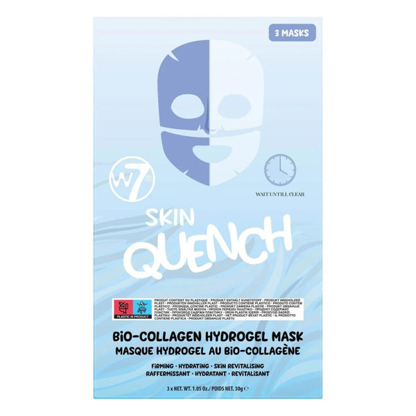 W7 Cosmetics W7 Skin Quench Bio Collagen Hydrogel Mask 3 Pack