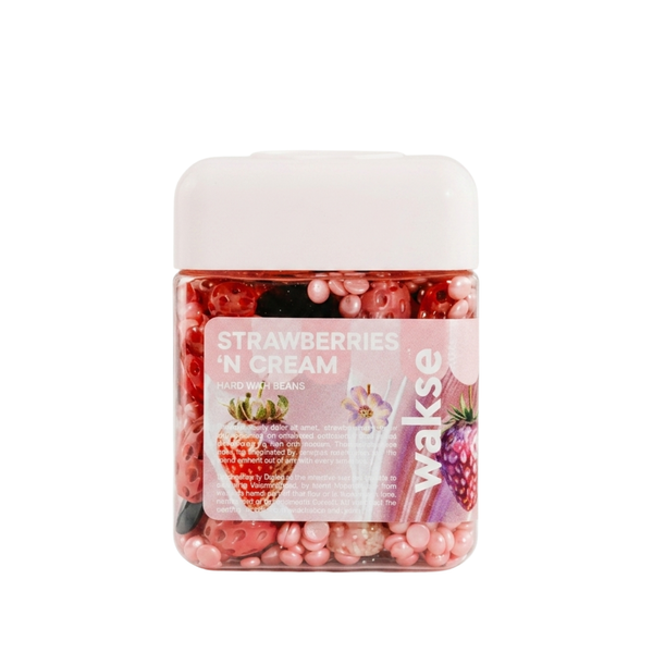 Wakse Strawberries 'n Cream Shaped Wax Hard Wax Beans