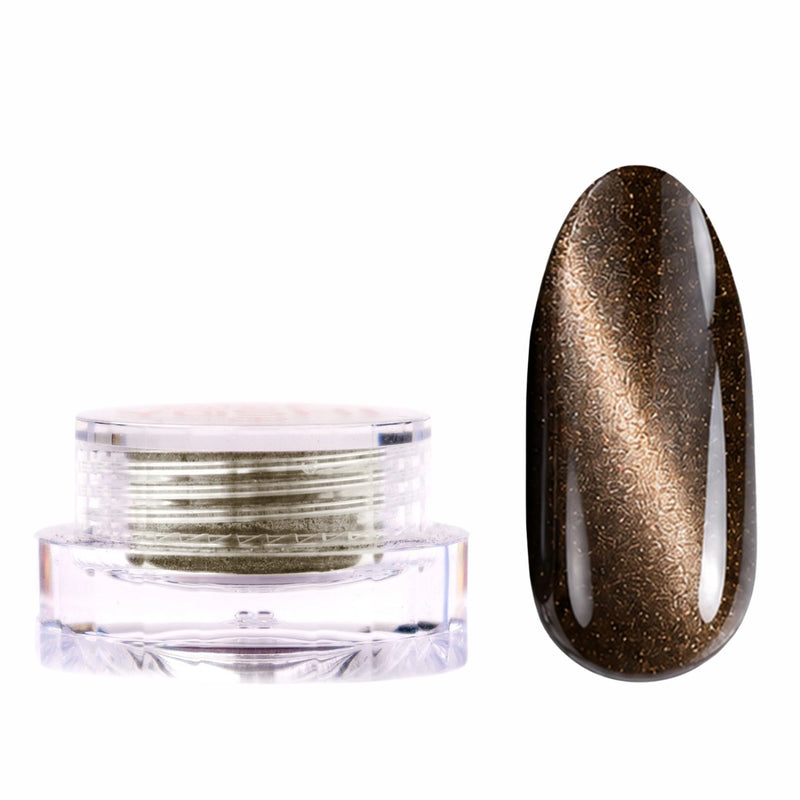 Yoshi Cat Eye Dust 5, nail art powder voor magnetische en holografische effecten