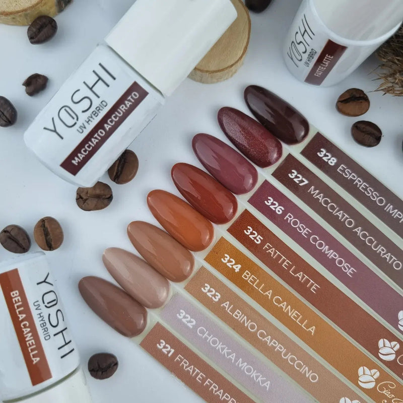 Yoshi Gel Polish UV LED 321 Frate Frappe, professionele gellak voor nagels