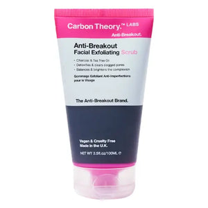Carbon Theory Charcoal &amp; Tea Tree Oil Breakout Control Facial Exfoliating Scrub